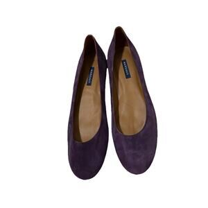 Margaux Purple Suede Flats